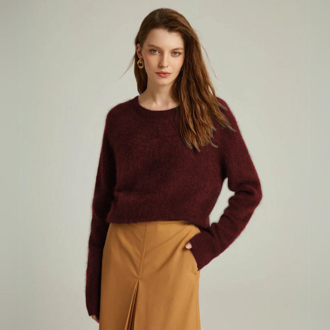 Ugur Mahroon Knitted Mens Pullover