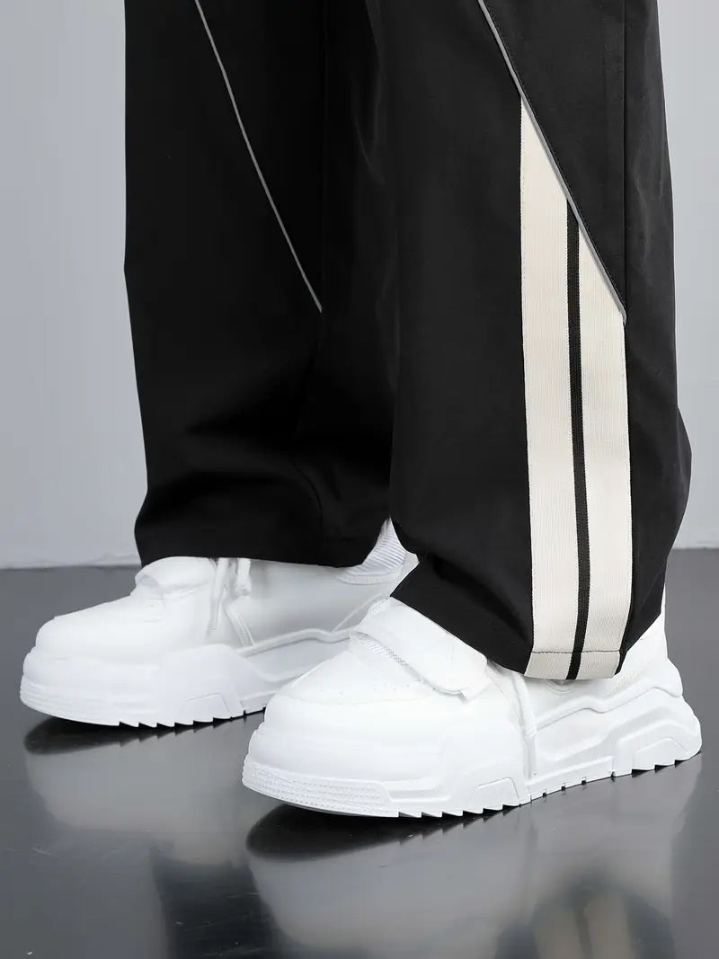 Imported Double Line Pattern Loose Fit Trouser