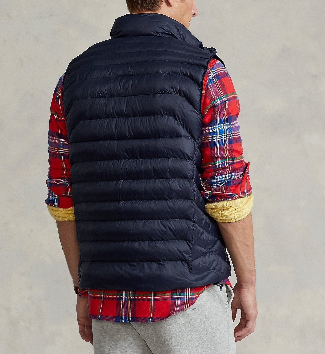 Blue Sleeveless Puffer Jacket R/L