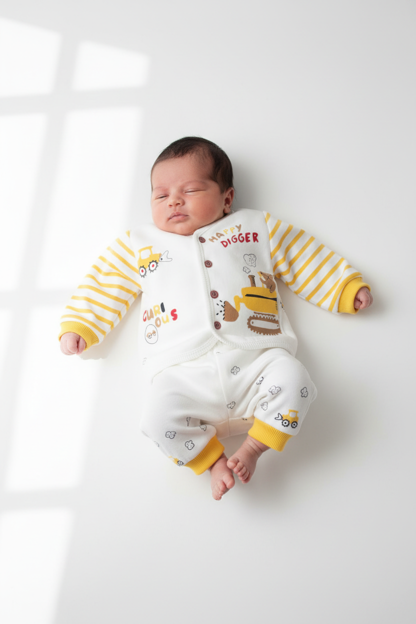 Baby Curious Digger Terry Stuff Body suit