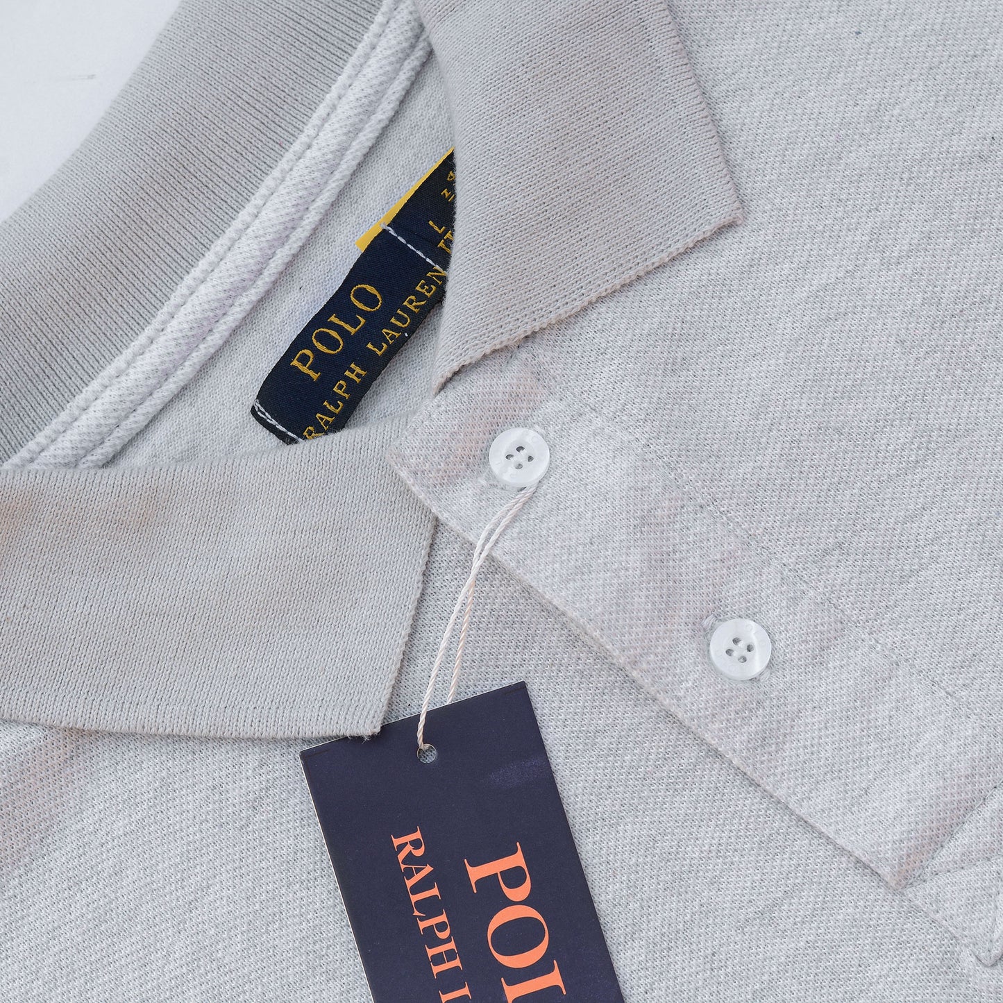 R-L Premium Men's Embroidered Gray Polo Shirt