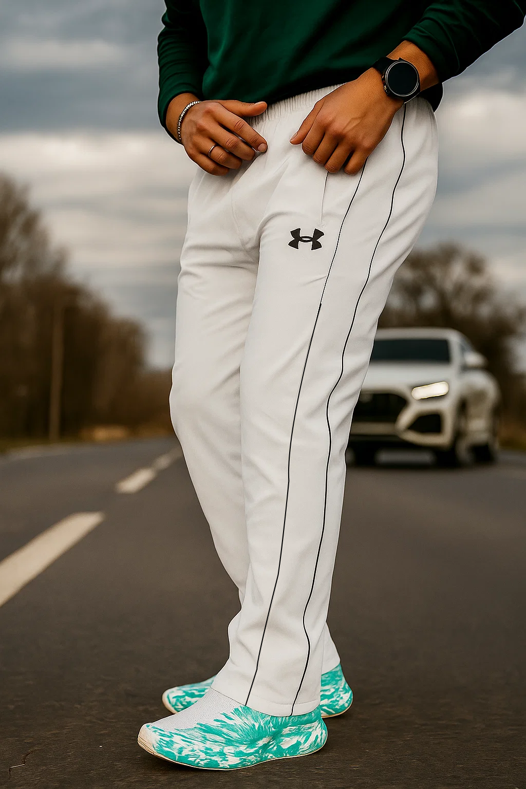 UA-Loose fit Premium Imported Fabric Trouser