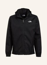 Wind breaker with detachable hood- black-N/F