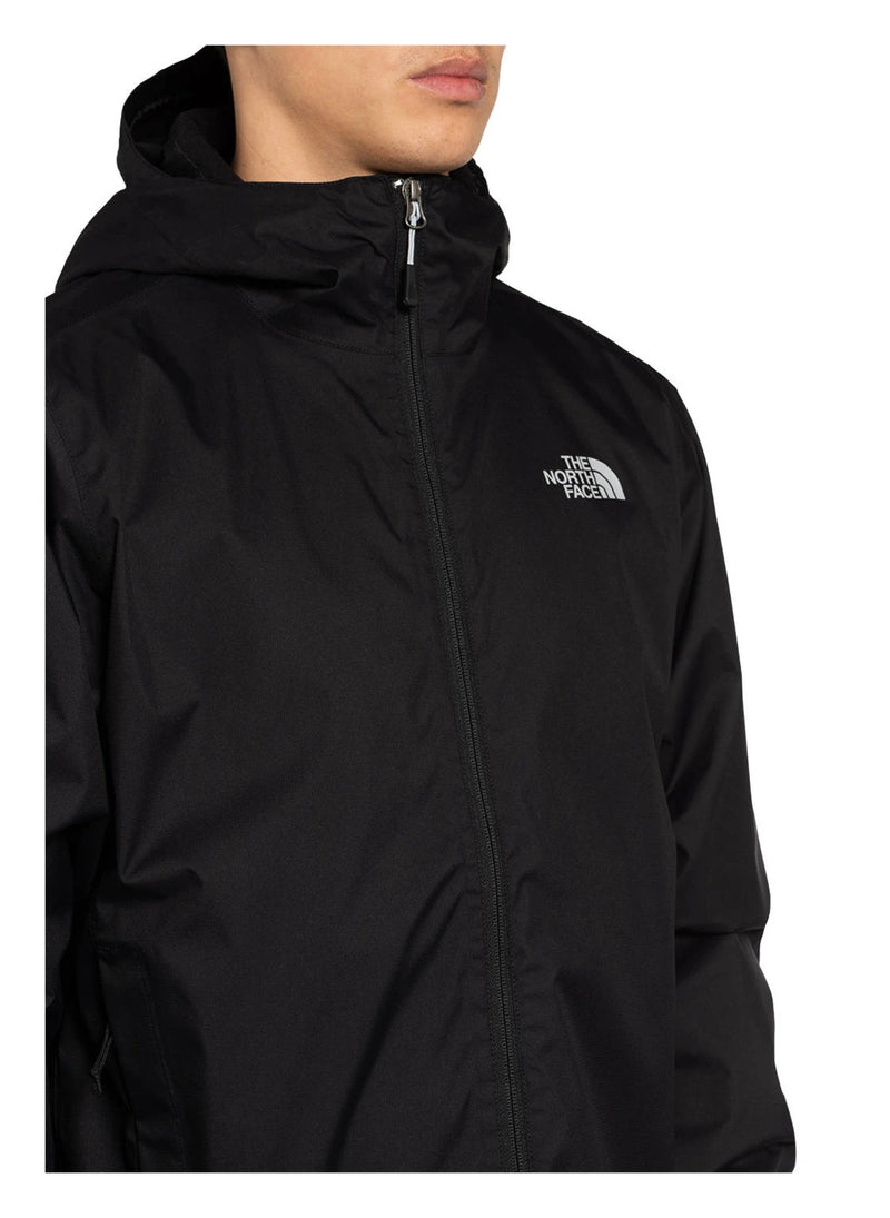 Wind breaker with detachable hood- black-N/F