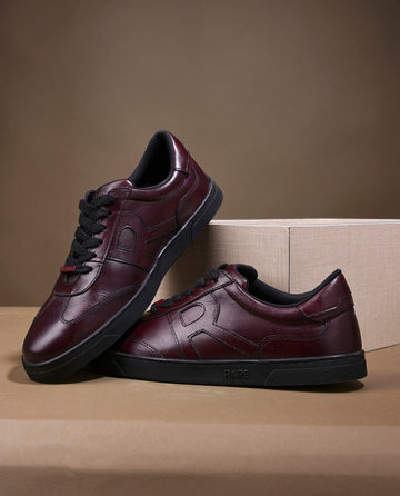 james DarkBrown Leather Shoes