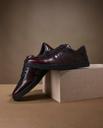 james DarkBrown Leather Shoes