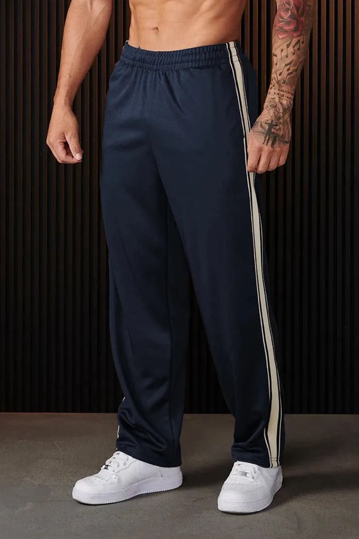 Imported Liner Pattern Loose Fit Trouser