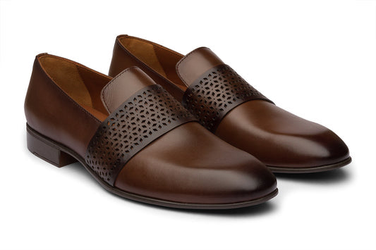 Brown Monaco Leather Shoes