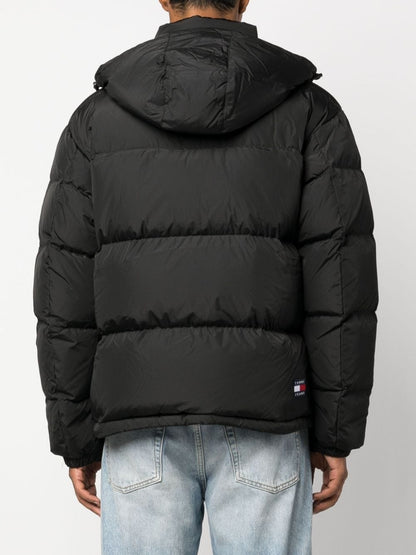 BLACK Full Sleeves Puffer Jacket T/H