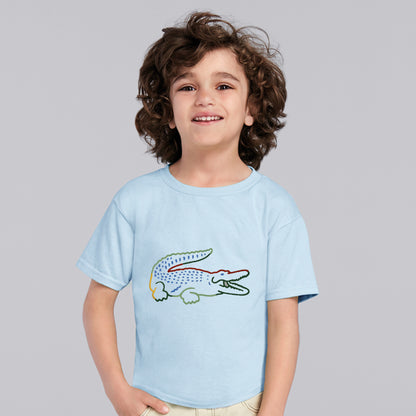 Kids Digital Printed Pure Cotton T-shirts  sky