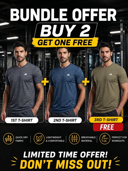 Men's Premium Fabric T-Shirt (Buy 2 Get 1 Free)