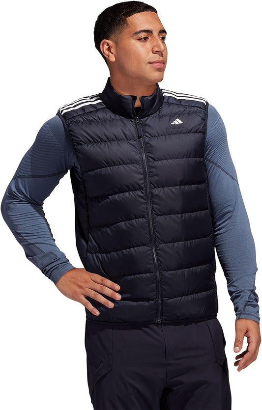 Blue Sleeveless Puffer Jacket A/D