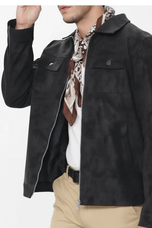 Luxury Pocket Style Suede Jacket