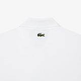 White POLO SHIRT WITH GREEN Embroidery