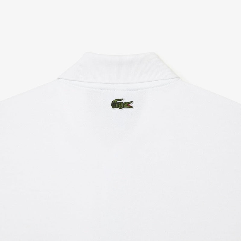 White POLO SHIRT WITH GREEN Embroidery