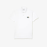 White POLO SHIRT WITH GREEN Embroidery