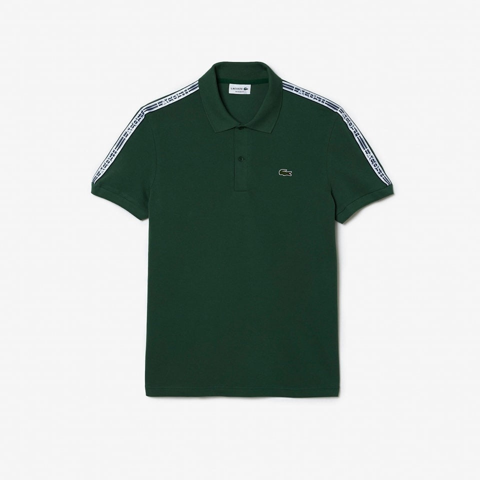 Green Polo Shirt With Green  Embroidery