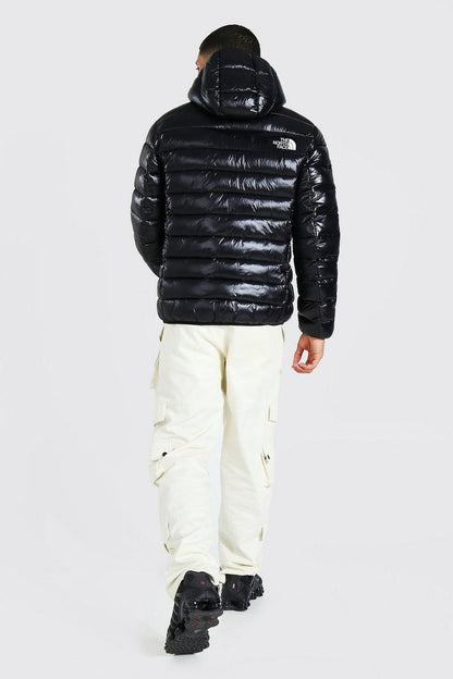 Black Full Sleeves Puffer Jacket-N/F