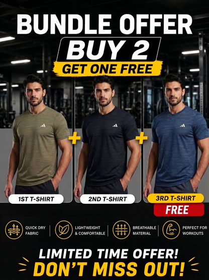 Men's Premium Fabric T-Shirt (Buy 2 Get 1 Free)