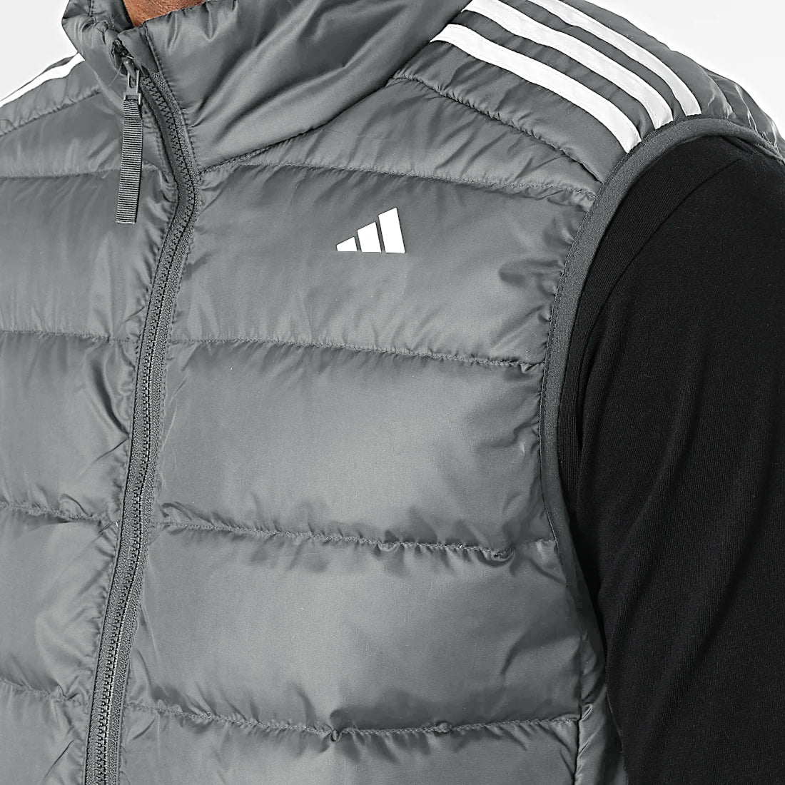 Grey Sleeveless Puffer Jacket A/D