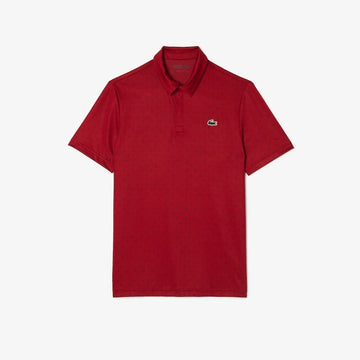 Red POLO SHIRT WITH GREEN EMBROIDERY