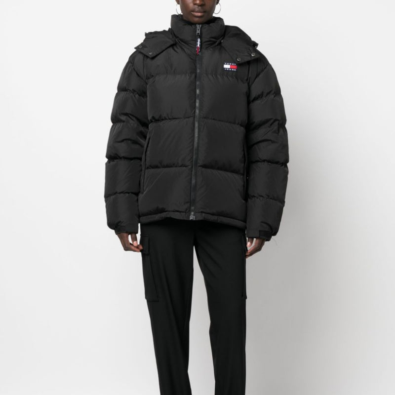 BLACK Full Sleeves Puffer Jacket T/H