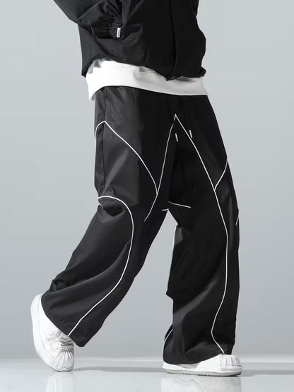Trendy Pattern Loose fit Bottom  Black Trouser