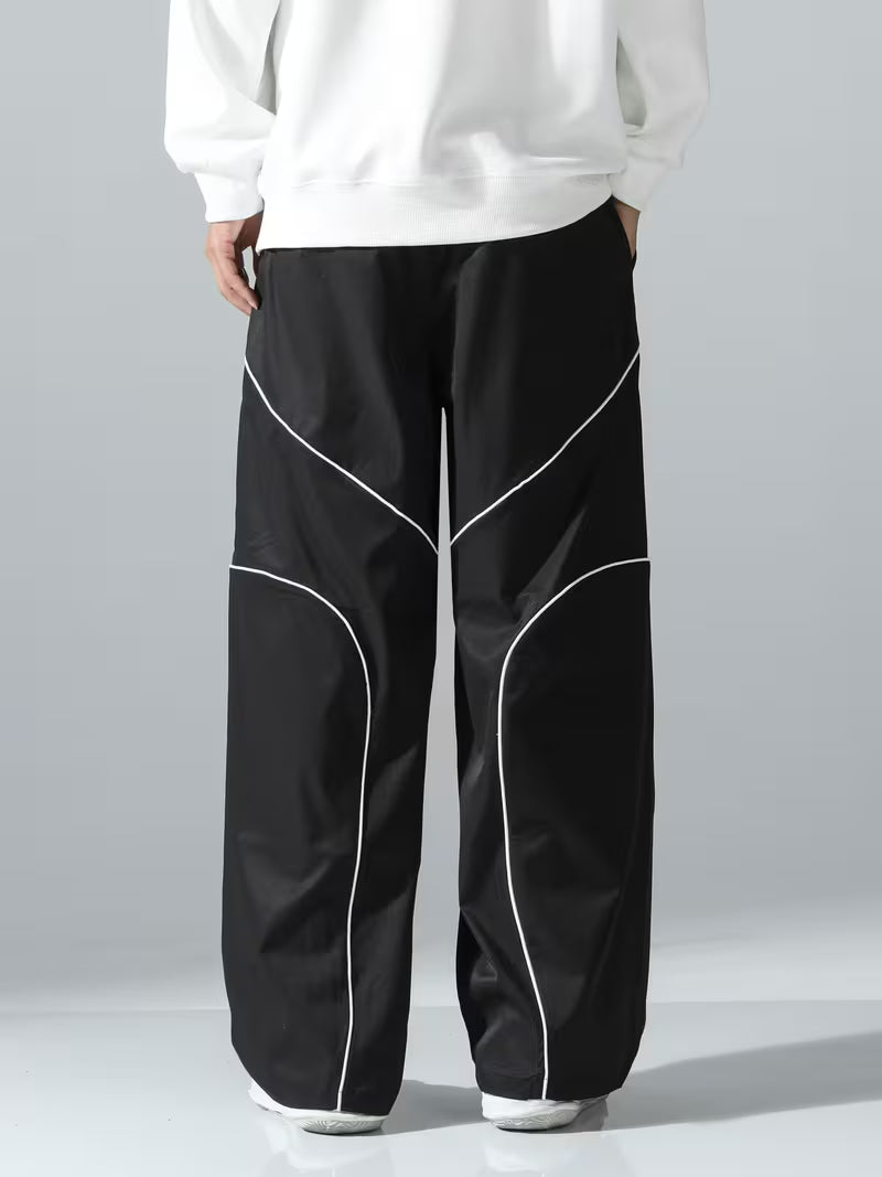 Trendy Pattern Loose fit Bottom  Black Trouser