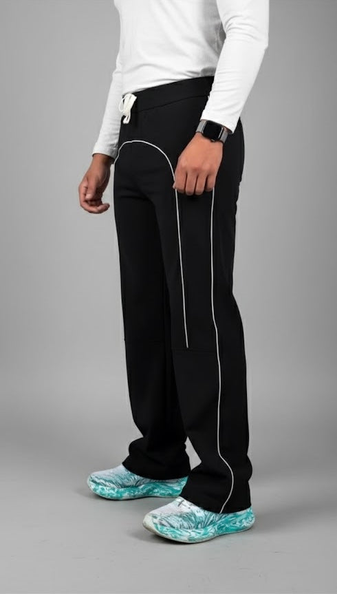 Imported Sleek Line Pattern Loose Fit Trouser