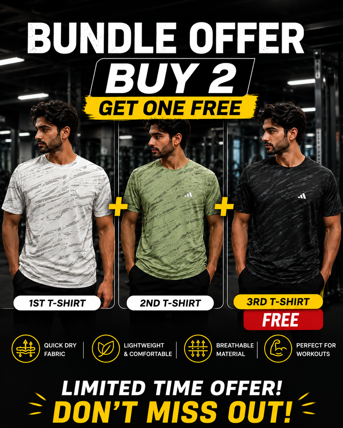 Ugur Premium Halfsleeve Checkered Pattern Round Neck T-Shirt -Bundle pack