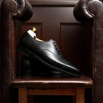 Alex dark Leather Shoes Black