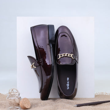 Ugur Hand Made Brown Patent Shoes