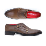 Ugur Hand Made Double Monk Strap Buckled Shoes