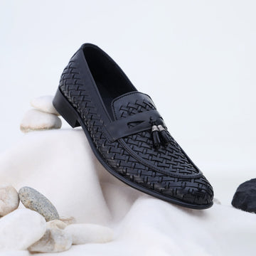 Ugur Hand Made Pure leather Weaved Leather shoes