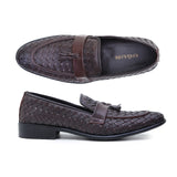 Ugur Hand Made Weave Brown Shoes