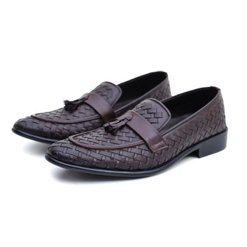 Ugur Hand Made Weave Brown Shoes