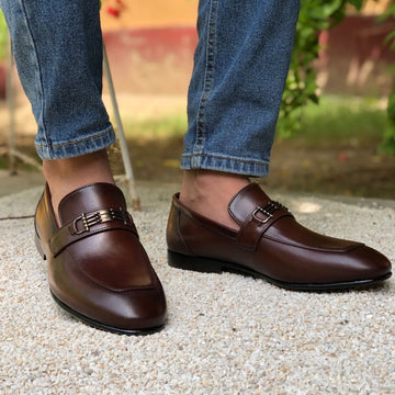 Ugur Hand Made mexina Brown Pure Leather Shoes