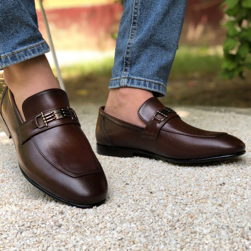 Ugur Hand Made mexina Brown Pure Leather Shoes