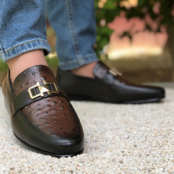 Ugur Hand Made anaxle Brown Pure Leather Shoes
