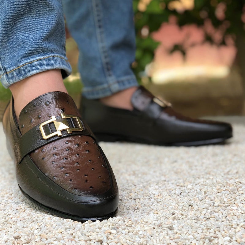 Ugur Hand Made anaxle Brown Pure Leather Shoes