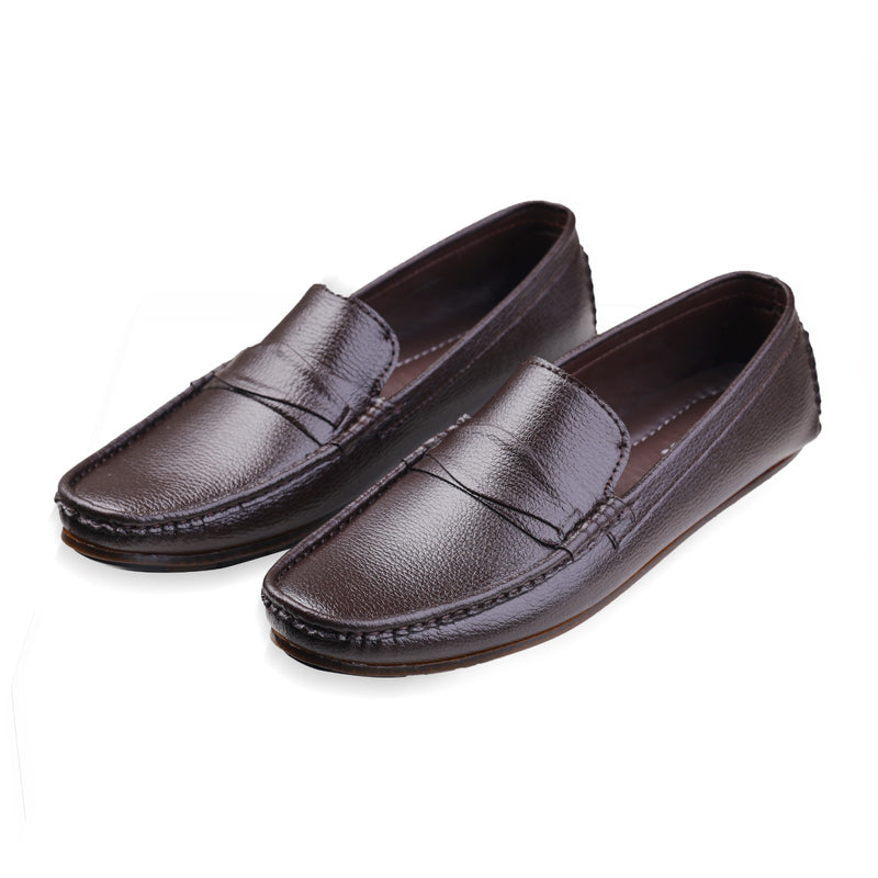 Ugur leather finish  Hand Made loafers Brown