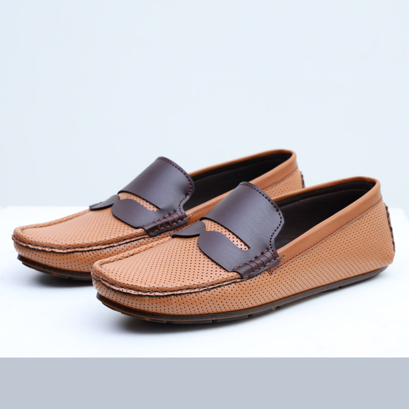 Ugur leather finish hand made rexiond loafers Mustard