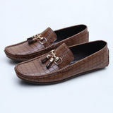 Ugur leather finish hand made Tussled loafers