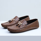 Ugur leather finish hand made Tussled loafers