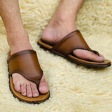 Ugur Hand Made Fusion Brown Chappal