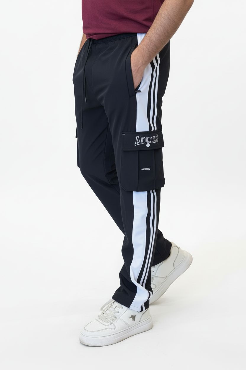 AD- Cargo Pocket Style Regular Fit Imported Fabric Trouser