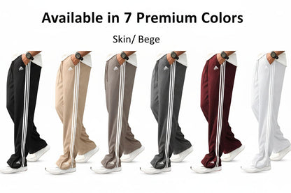 AD- Loose Zipper Bottom Imported Fabric Loosefit Trouser