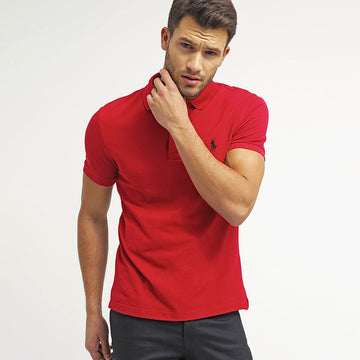 R-L Premium Men's Embroidered Red Polo Shirt