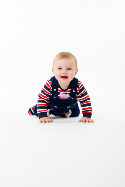 Kids Winter Romper - Navy Blue Jumpsuit