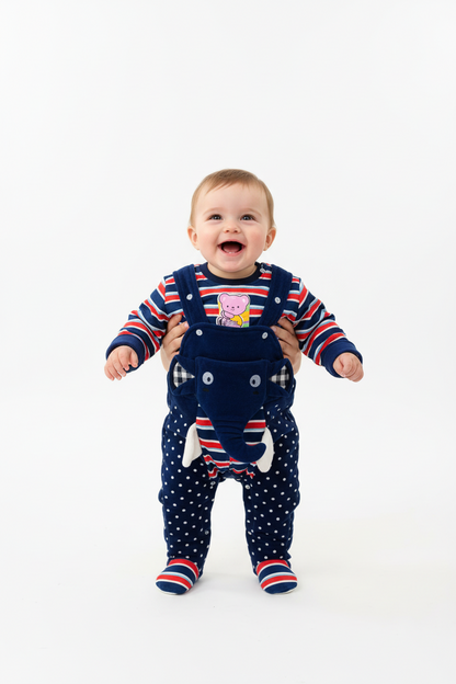 Kids Winter Romper - Navy Blue Jumpsuit
